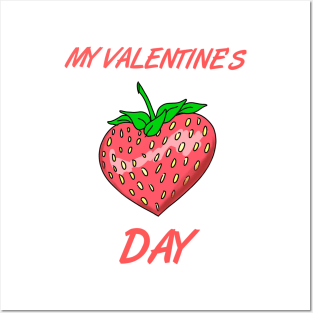 Valentines Day for Couples Fruits Posters and Art